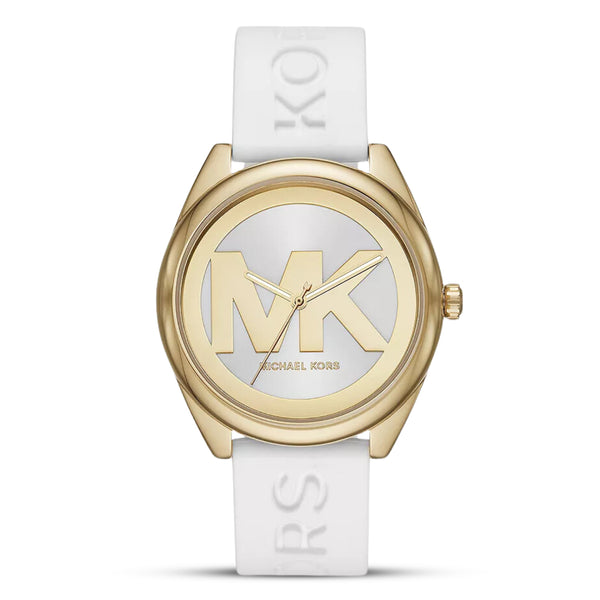 Michael Kors Jenelle White Silicone Strap Women's Watch| MK7141