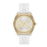 Michael Kors Jenelle White Silicone Strap Women's Watch| MK7141