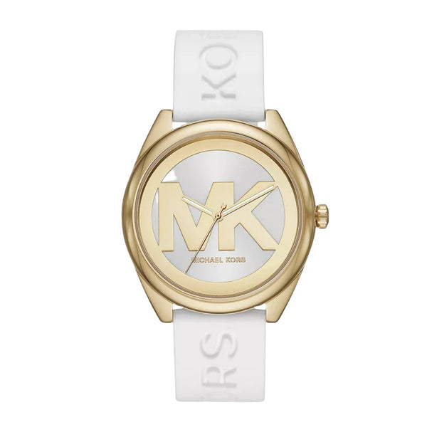 Michael Kors Jenelle White Silicone Strap Women's Watch| MK7141