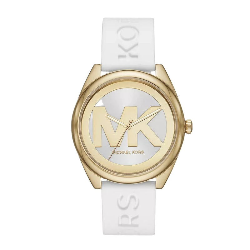 Michael Kors Jenelle White Silicone Strap Women's Watch| MK7141