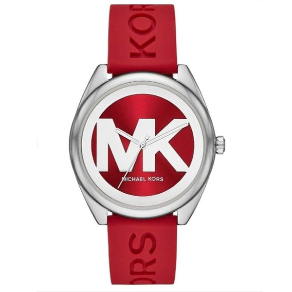 Michael Kors Janelle Red Silicone Strap Women's Watch| MK7144