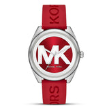 Michael Kors Janelle Red Silicone Strap Women's Watch| MK7144