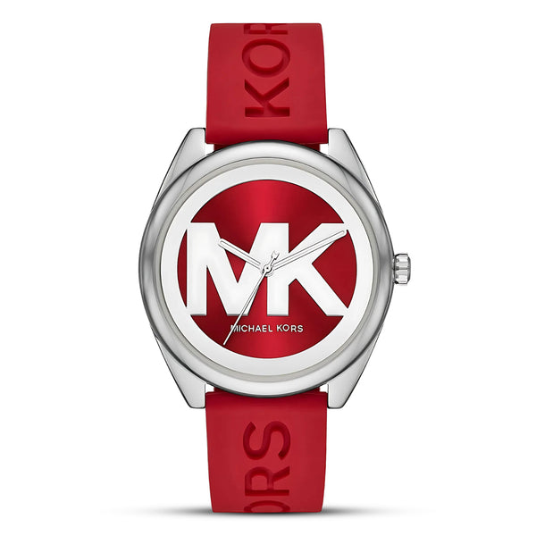 Michael Kors Janelle Red Silicone Strap Women's Watch| MK7144