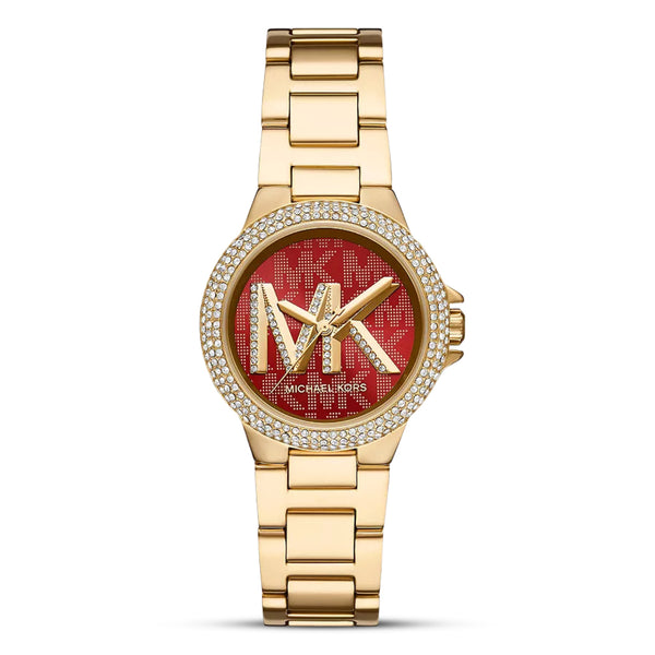 Michael Kors Camille Crystal Red Dial Ladies Watch | MK7196