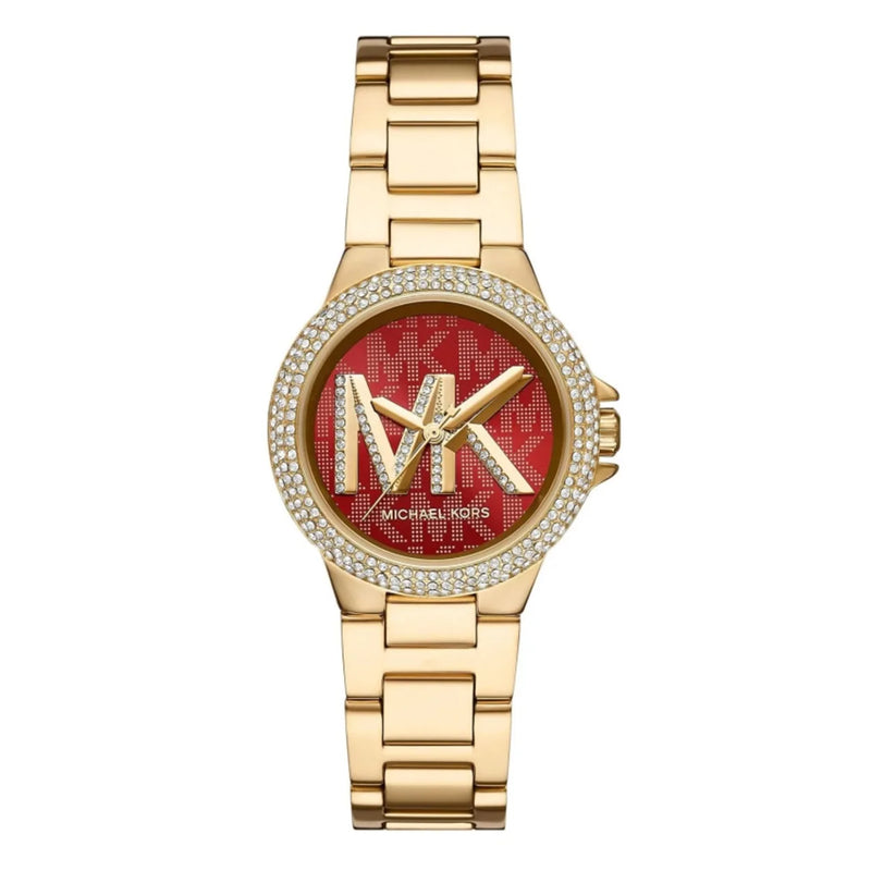 Michael Kors Camille Crystal Red Dial Ladies Watch | MK7196