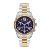 Michael Kors Lexington Two-Tone Blue Dial Women's Watch| MK7218