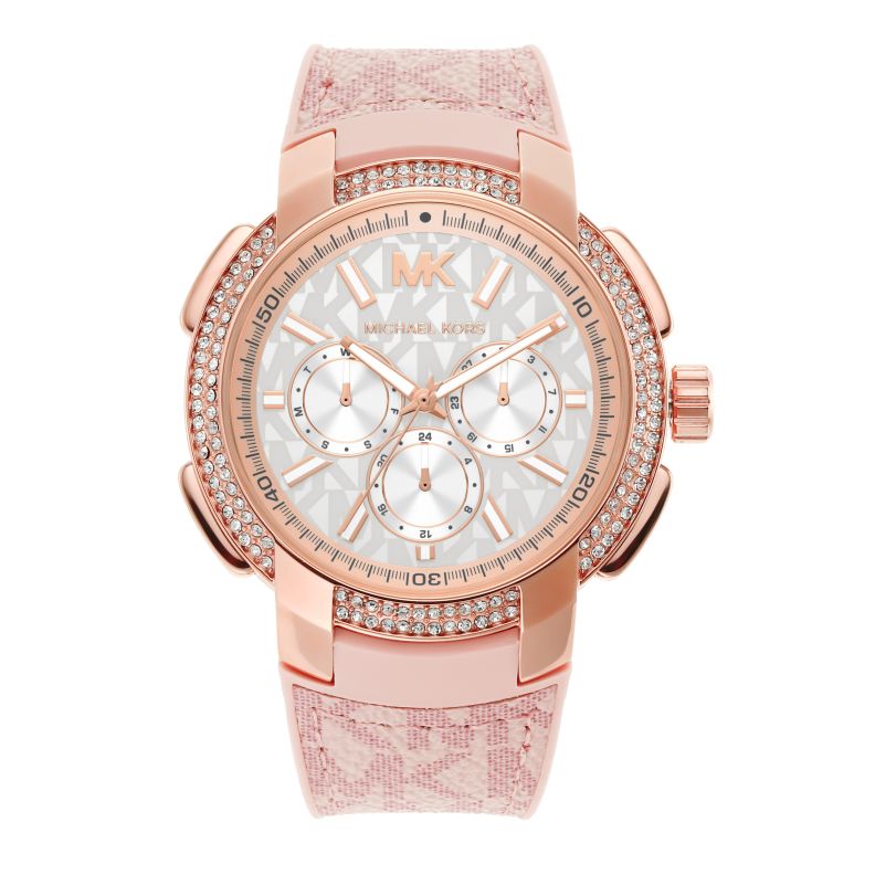 Michael Kors Sidney Ballet Pink PVC Women's Watch| MK7222