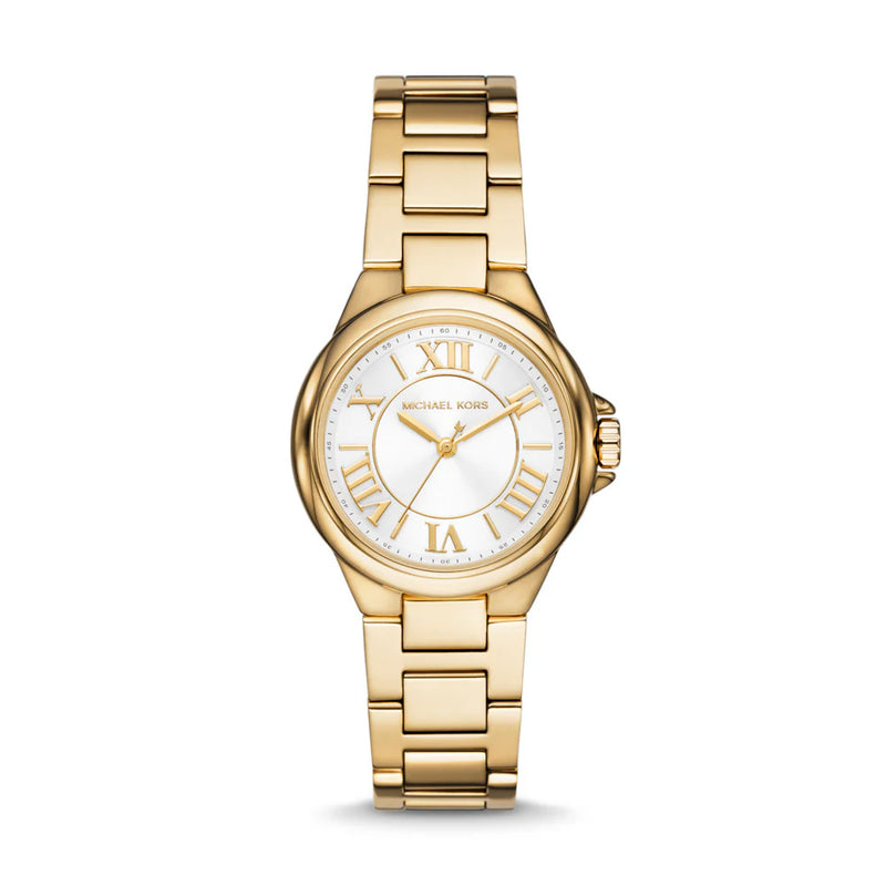 Michael Kors Camille Gold Tone White Dial Women's Watch | MK7255