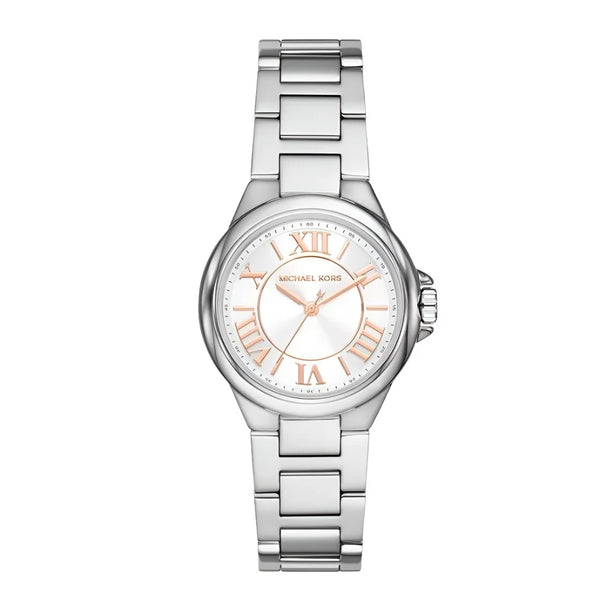 Michael Kors Camille Silver Tone White Dial Women's Watch | MK7259