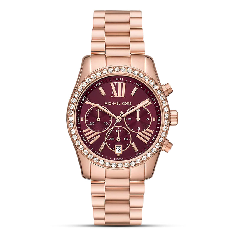 Michael Kors Lexington Red Dial Women's Watch| MK7275