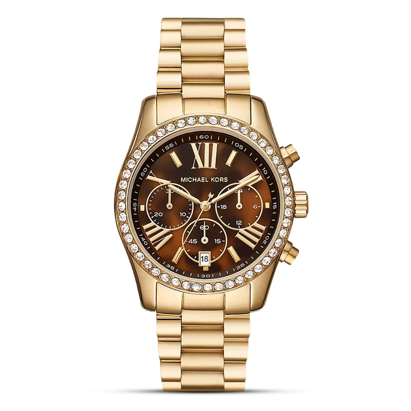 Michael Kors Lexington Lux Brown Dial Women's Watch| MK7276