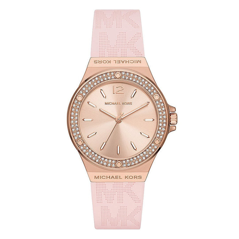 Michael Kors Mini-Lennox Rose Gold Dial Ladies Watch | MK7282