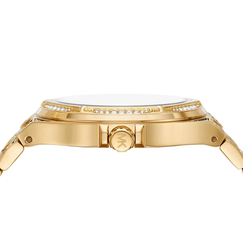 Michael Kors Lennox Pave Black and Gold-Tone Dial Women's Watch | MK7284