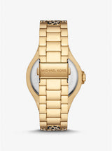 Michael Kors Lennox Pave Black and Gold-Tone Dial Women's Watch | MK7284