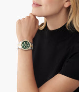 Michael Kors Lexington Green Dial Women's Watch| MK7303