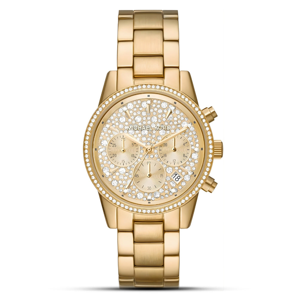 Michael Kors Ritz Chronograph Gold-Tone Women's Watch| MK7310