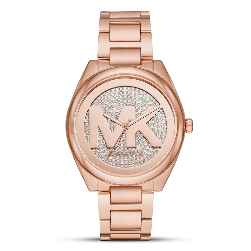 Michael Kors Janelle Rose Gold Tone Stainless Steel Ladies Watch| MK7312