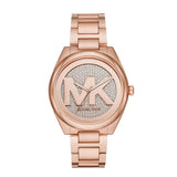 Michael Kors Janelle Rose Gold Tone Stainless Steel Ladies Watch| MK7312