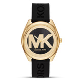 Michael Kors Janelle Black Silicone Strap Women's Watch| MK7313