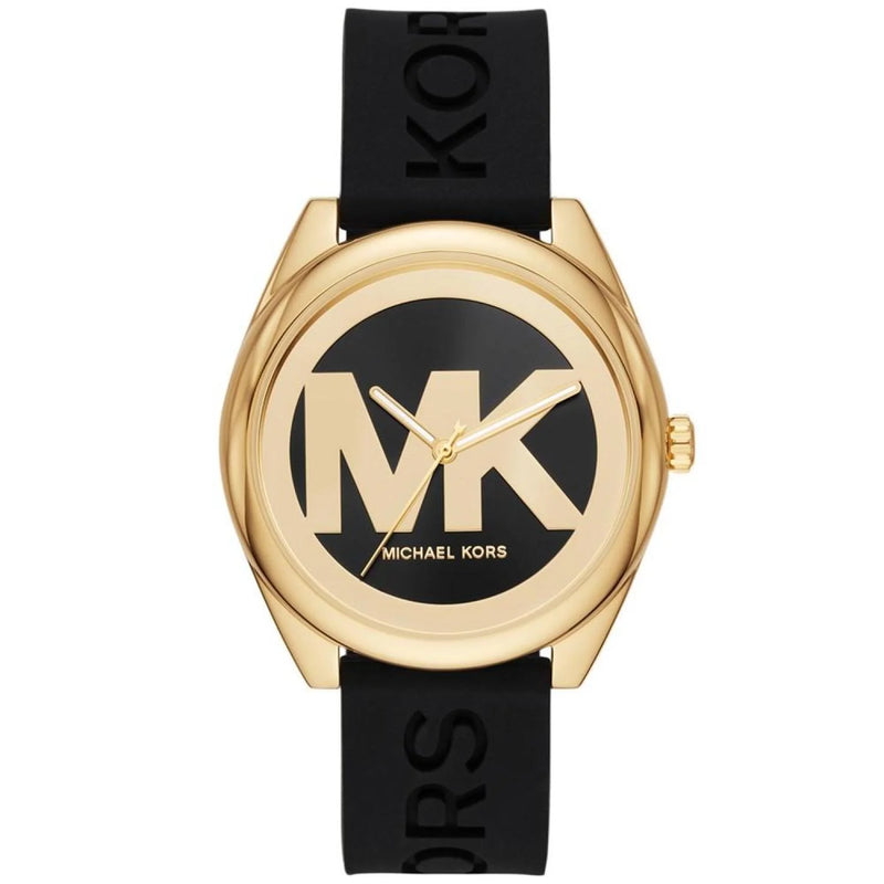 Michael kors black strap watch women's best sale