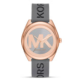 Michael Kors Jenelle Grey Silicone Strap Women's Watch| MK7314