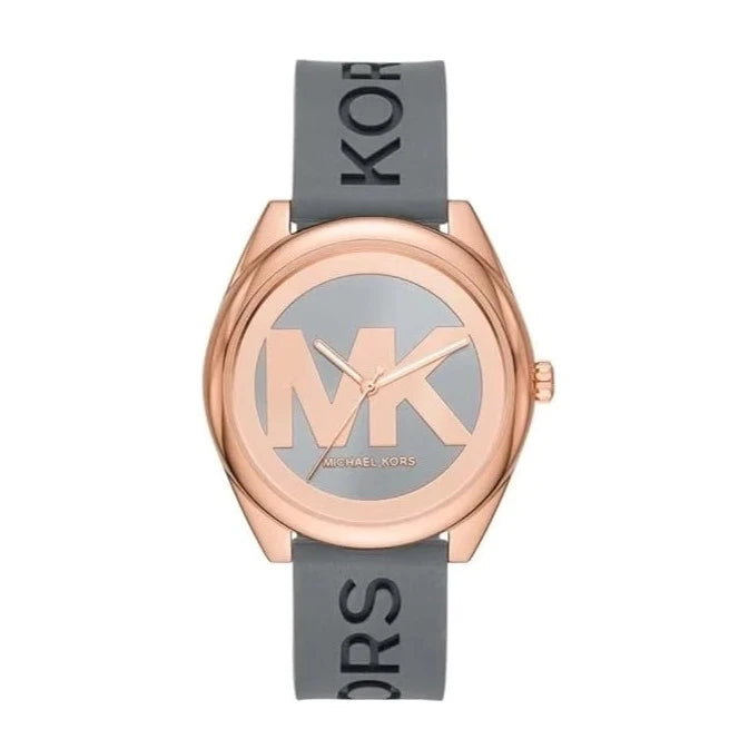 Michael Kors Jenelle Grey Silicone Strap Women's Watch| MK7314