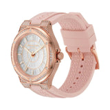 Michael Kors Lennox Three-Hand Pink Silicone Ladies Watch | MK7334