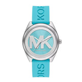 Michael Kors Janelle Blue Silicone Strap Women's Watch| MK7350