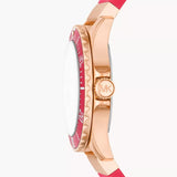 Michael Kors Everest Rose Gold Dial Silicone Strap Women's Watch| MK7359