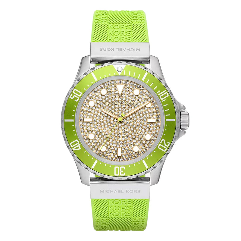 Michael Kors Everest Lime Green Silicone Women's Watch| MK7360