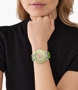 Michael Kors Everest Lime Green Silicone Women's Watch| MK7360