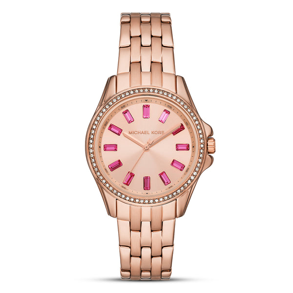 Michael Kors Pilot Pave Rose-Gold Tone Women's Watch| MK7367