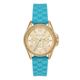 Michael Kors Mini Pilot Pavé Gold Tone Dial Ladies Watch | MK7374