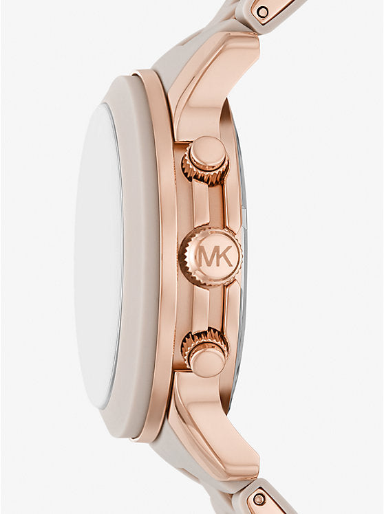 Michael Kors Runway Chronograph Rose Gold-Tone Ladies Watch | MK7386