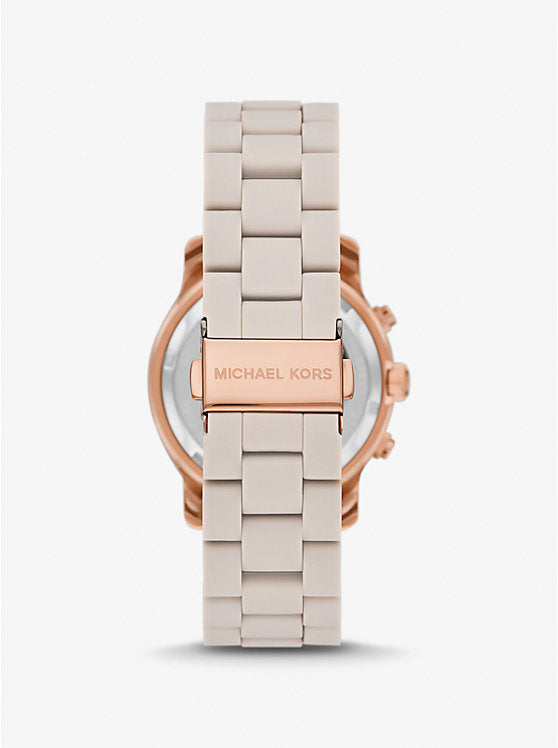 Michael Kors Runway Chronograph Rose Gold-Tone Ladies Watch | MK7386