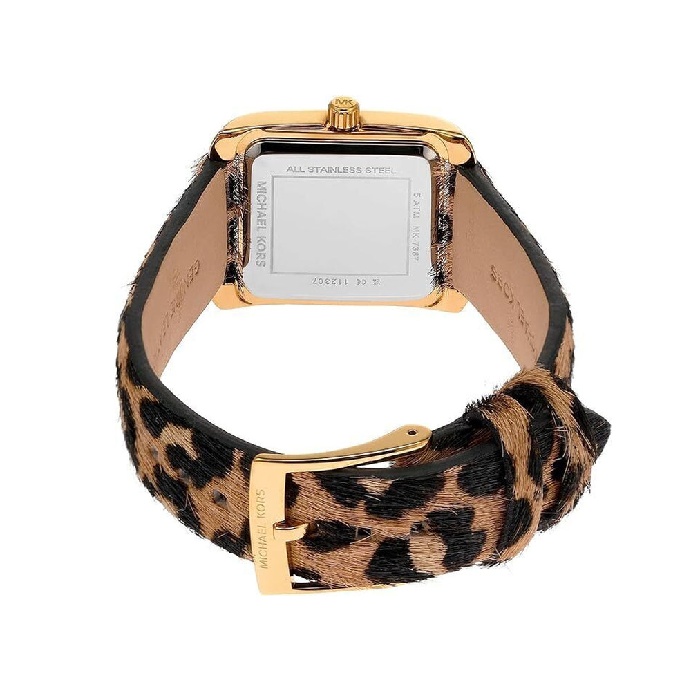 Michael kors animal print watch best sale