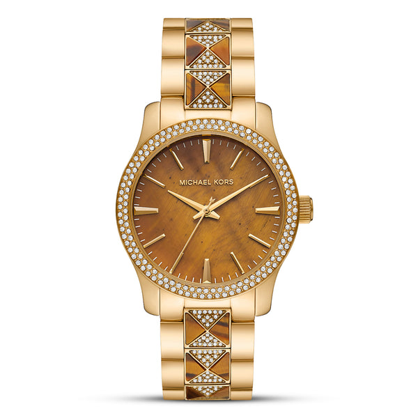 Michael Kors Runway Pave Gold Tone Women's Watch| MK7389