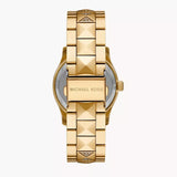 Michael Kors Runway Gold ToneGreen Dial Women's Watch| MK7390