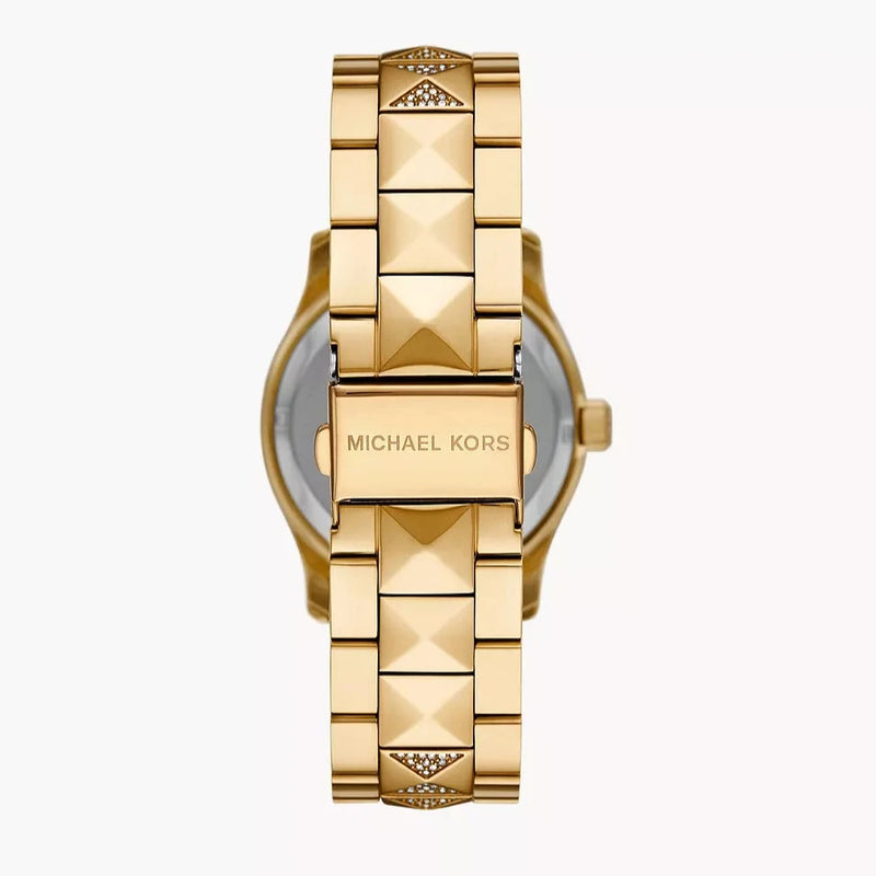 Michael Kors Runway Gold ToneGreen Dial Women's Watch| MK7390