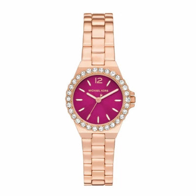 Michael kors women's watch pink face best sale