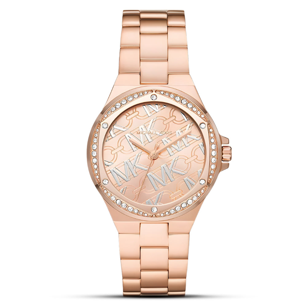 Michael Kors Lennox Rose Gold Dial Ladies Watch | MK7405