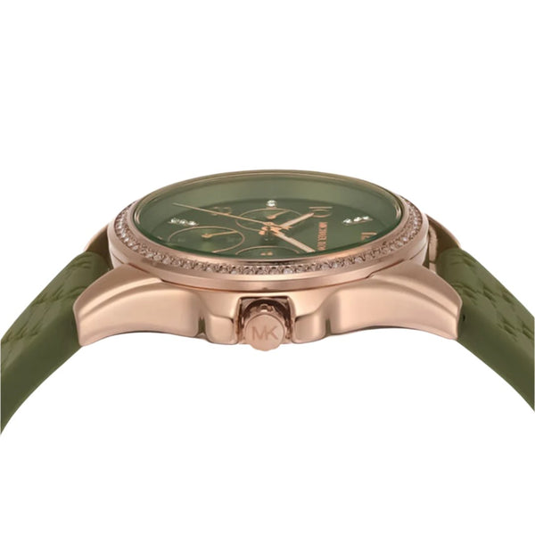 Michael Kors Mini Pilot Pavé Green Dial Ladies Watch | MK7421