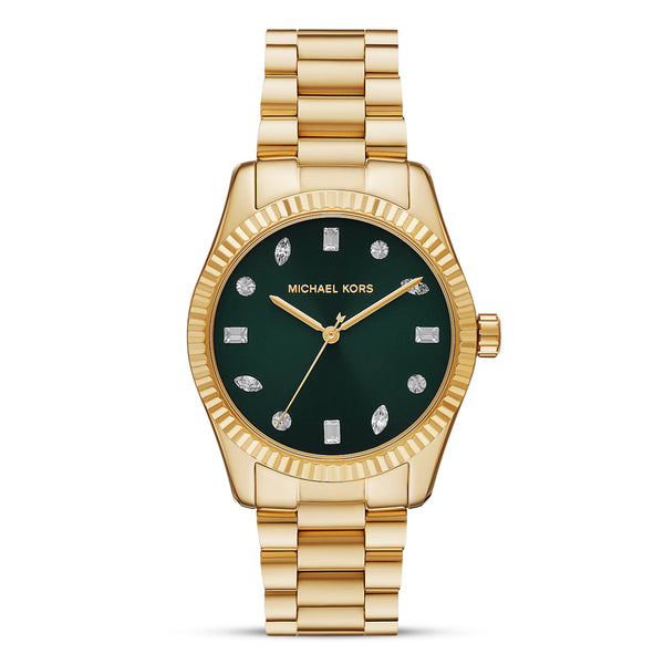 Michael Kors Lexington Quartz Green Dial Ladies Watch | MK7449