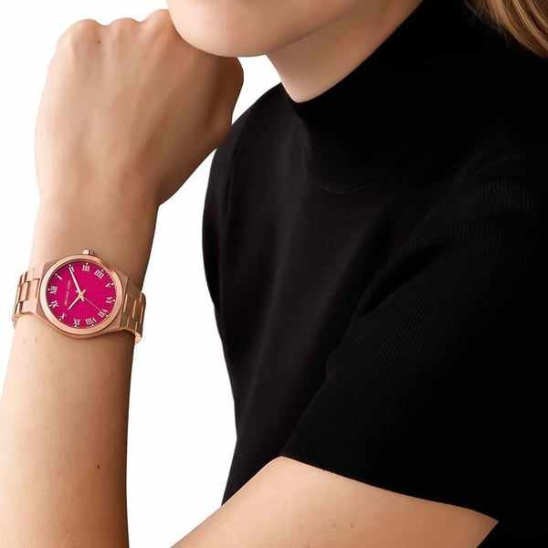 Michael Kors Lennox Pink Dial Ladies Watch | MK7462 