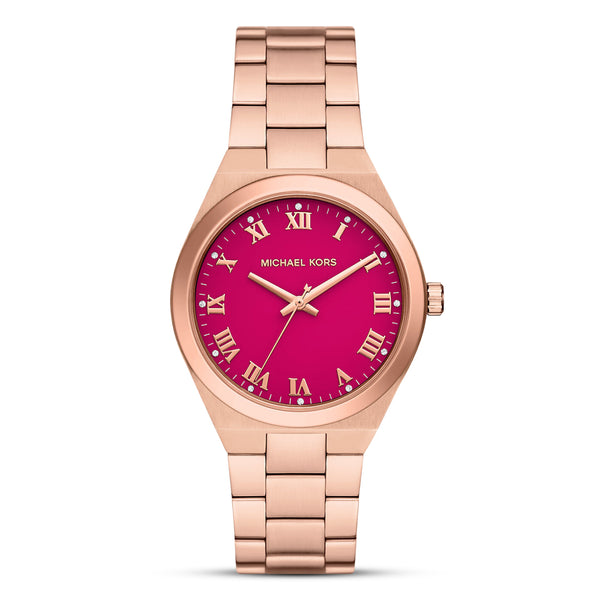 Michael Kors Lennox Pink Dial Ladies Watch | MK7462