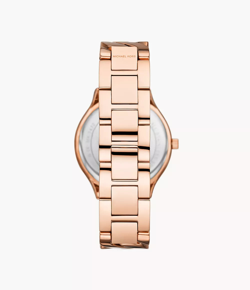 Michael Kors Runway Three-Hand Rose Gold-Tone Stainless Steel Watch | MK7473