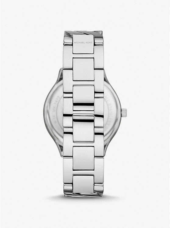 Michael Kors Slim Runway Silver-Tone Curb-Link Ladies Watch | MK7474