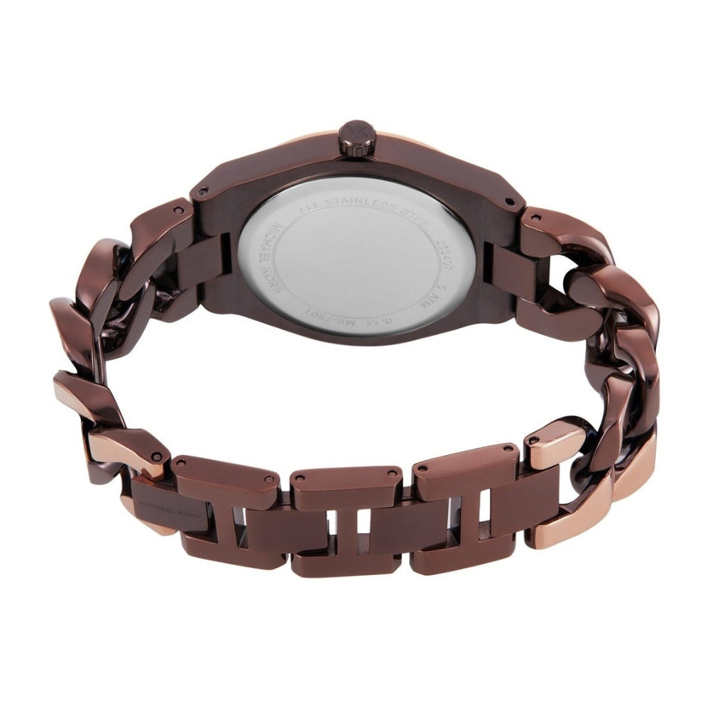 Michael Kors Lennox Two Tone Brown Dial Ladies Watch | MK7501