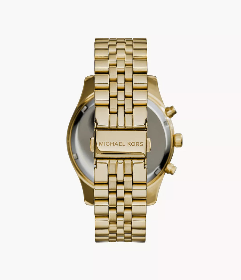 Michael Kors Lexington Black Dial Gold-Tone Men's Watch| MK8286