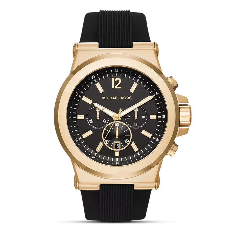 Michael Kors Dylan Black Silicon Strap Men's Watch | MK8445